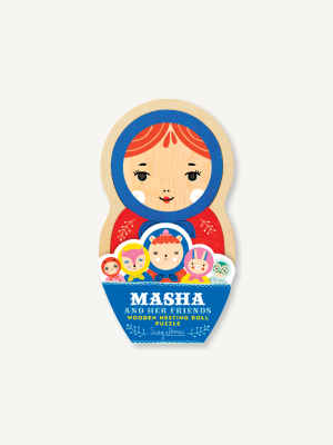 Masha And Her Friends Wooden Nesting Doll Puzzle