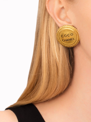 Chanel Beaded Border Coco Chanel Earrings