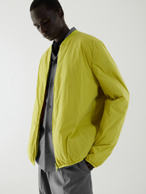 Recycled Polyamide Reversible Down Padded Zip-up Bomber