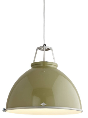 Titan 5 Pendant - Olive Green W/ Diffuser