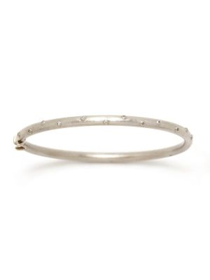 Saturn White Gold Bracelet
