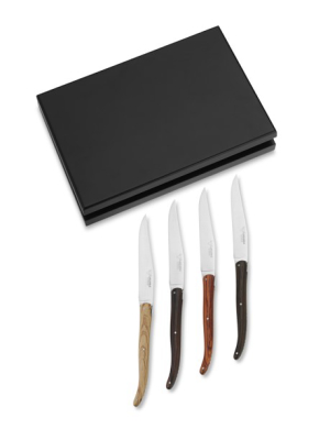 Laguiole En Aubrac Stamped Mixed Handles 4-piece Steak Knife Set