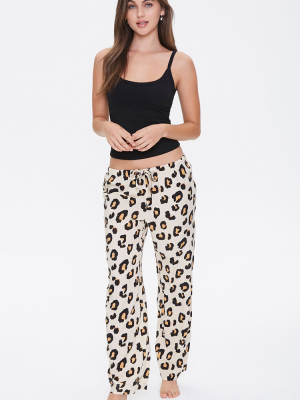 Leopard Print Pajama Pants