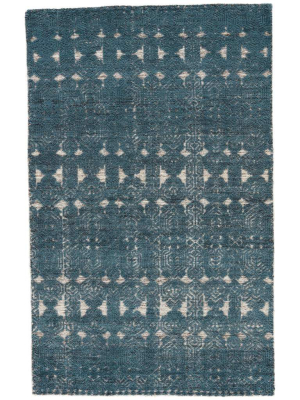 Jaipur Reign Abelle Rug - Medallion Teal/white