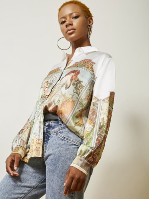 Alphonse Mucha Art Print Shirt