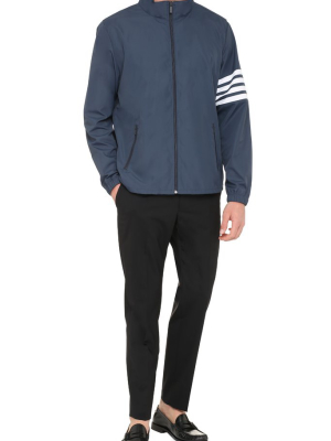 Thom Browne 4-bar Funnel Neck Zip Up Jacket