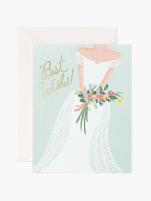 Beautiful Bride Best Wishes Card - Rp4