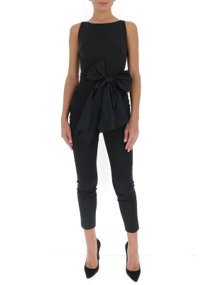 Elisabetta Franchi One Piece Bow Detail Jumpsuit