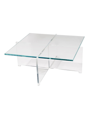 Cross Plexi Coffee Table