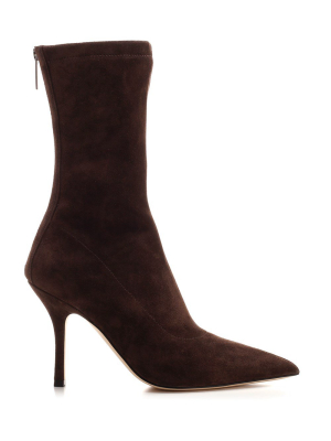 Paris Texas Mama Ankle Heeled Boots