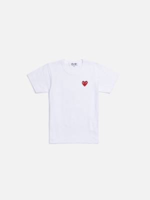 Cdg Pocket Women`s Play Tee - White