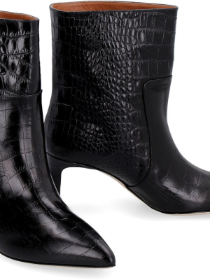 Paris Texas Embossed Heeled Boots