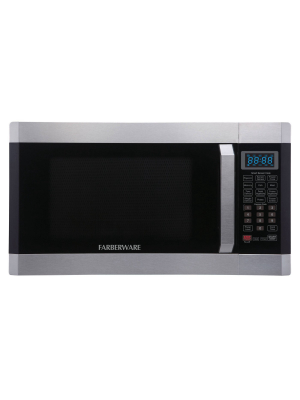 Faberware 1.6 Cu Ft Microwave Oven With Smart Sensor - Silver