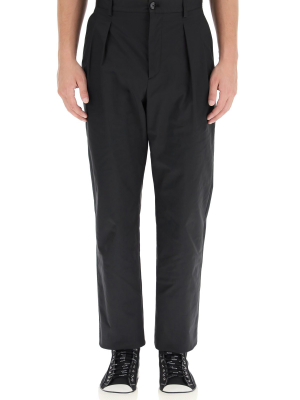 Valentino Pleated Straight Leg Pants