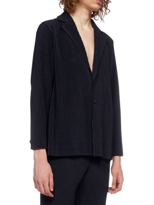 Homme Plissé Issey Miyake Long-sleeved Buttoned Blazer