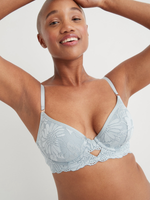 Aerie Real Power Plunge Push Up Bra