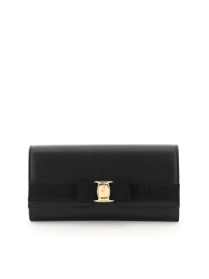 Salvatore Ferragamo Vara Bow Continental Wallet