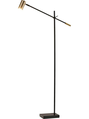 Colombes Led Floor Lamp Black/brass