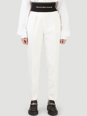 Alexander Wang Logo Band Straight-leg Pants