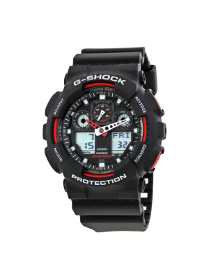 Casio G-shock Black Resin Strap Men's Watch Ga100-1a4