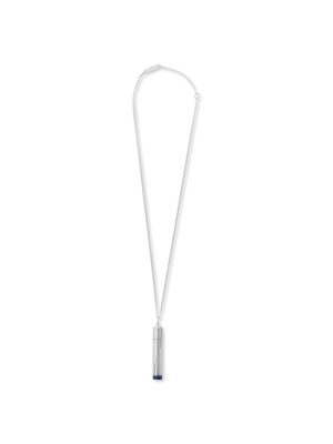 Ambush Pill Case Necklace Stone - Silver/blue