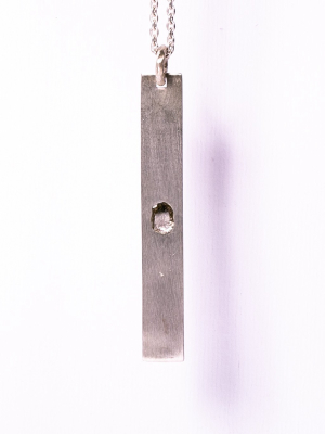 Plate Necklace (0.8 Ct, Diamond Slab, Da+dia)