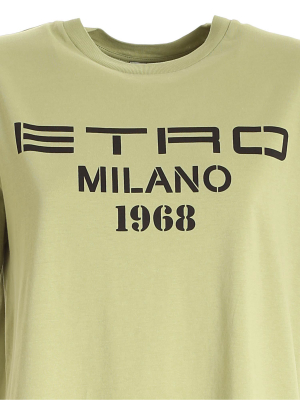 Etro Logo Printed Oversized T-shirt