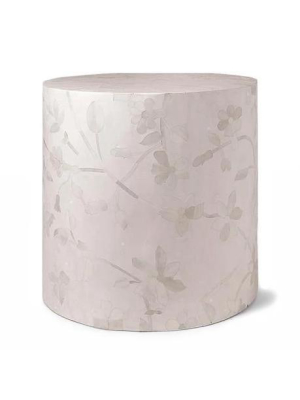 Lola Drum Stool White