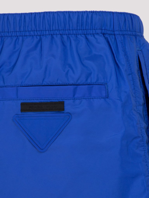 Prada Logo Patch Swim Shorts