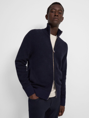 Sweater Jacket In Wool-cashmere
