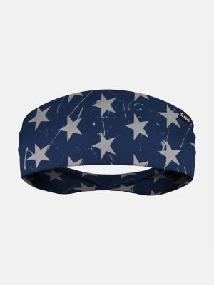 Stars Navy Gray Headband