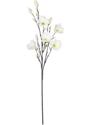 Sullivans Artificial Magnolia Spray 48"h White Flowers