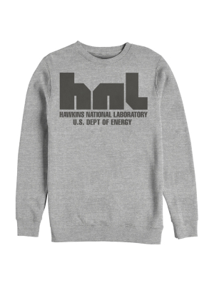 Men's Stranger Things Hawkins National Lab Logo Sweatshirt