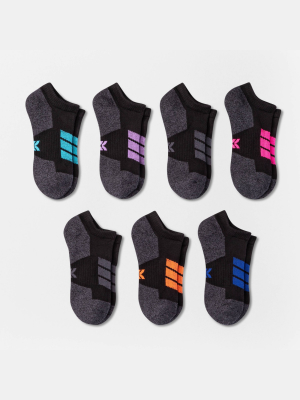 Women's Cushioned Chevron Stripe 6+1 Bonus Pack No Show Athletic Socks - All In Motion™ 4-10