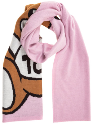 Moschino Teddy Intarsia Scarf