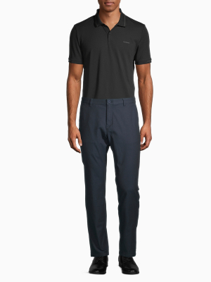 Solid 4-pocket Chino Pants