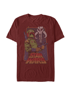 Men's Star Wars Vintage Boba Fett Frame T-shirt