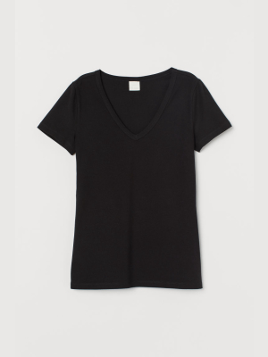 V-neck Jersey Top