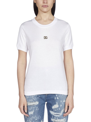 Dolce & Gabbana Dg Logo Plaque T-shirt