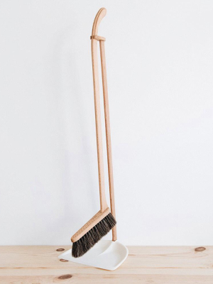 Standing Broom And Dustpan Set