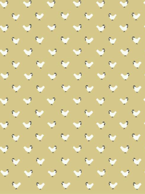 Roost Wallpaper In Yellow From The Simply Farmhouse Collection By York Wallcoverings