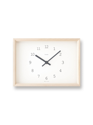 Kaede Clock In White