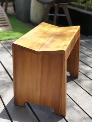 Jeanneret Teak Stool