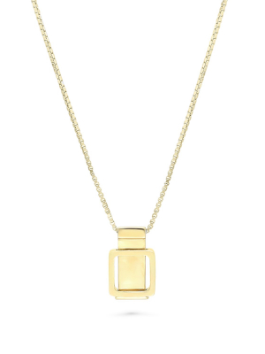Frame Necklace- Gold&silver