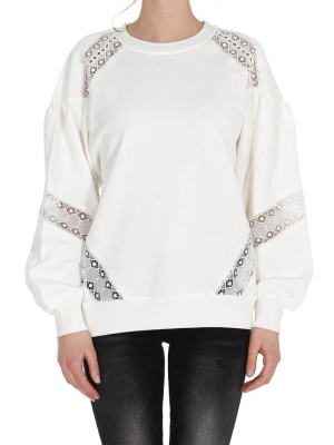 Twinset Lace Inlays Sweatshirt