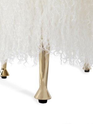 Antonia Stool - Ivory Sheepskin