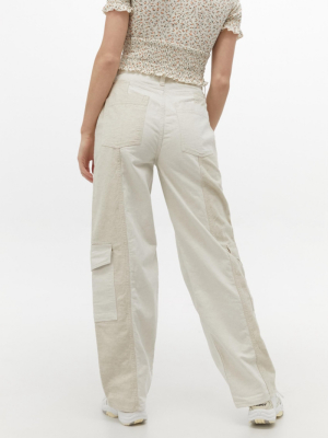 Bdg Ecru Colorblock Modern Boyfriend Pant