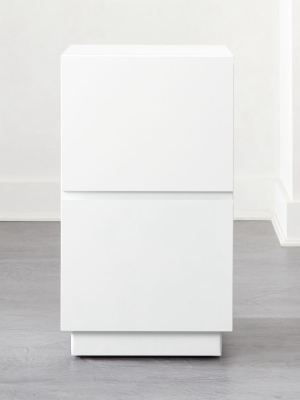 Hudson 2-drawer White File Cabinet