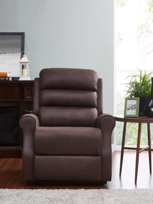 Power Recline And Lift Chair Chocolate Brown - Prolounger