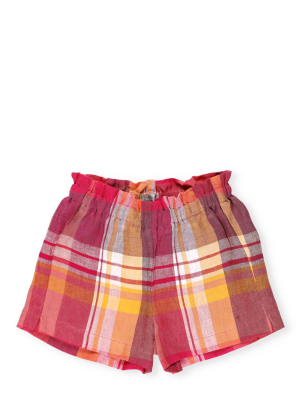 Il Gufo Check Print Shorts